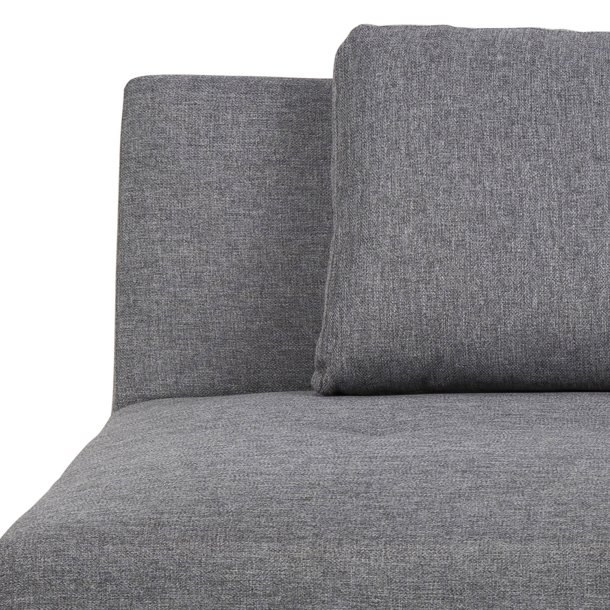 Lucca sovesofa, lysegr polyester og ben i gummitr 82cm