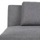 ACT NORDIC Lucca sovesofa, m. 2 puder - lysegr polyester og gummitr
