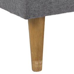 Lucca sovesofa, lysegr polyester og ben i gummitr 82cm