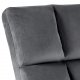ACT NORDIC Alba loungestol - mrkegr polyester og sort metal