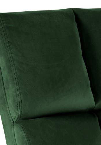 ACT NORDIC Alba loungestol - grn stof og sort metal