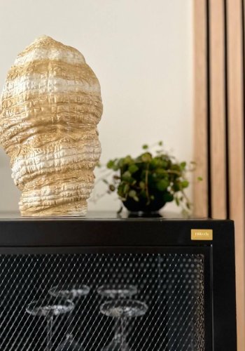 BLOOMINGVILLE Nano-Muschelvase – Polyresin (H:30)