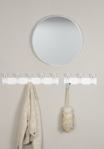 SPINDER DESIGN Miles 5 knagerkke, m. 5 knager - hvid stl