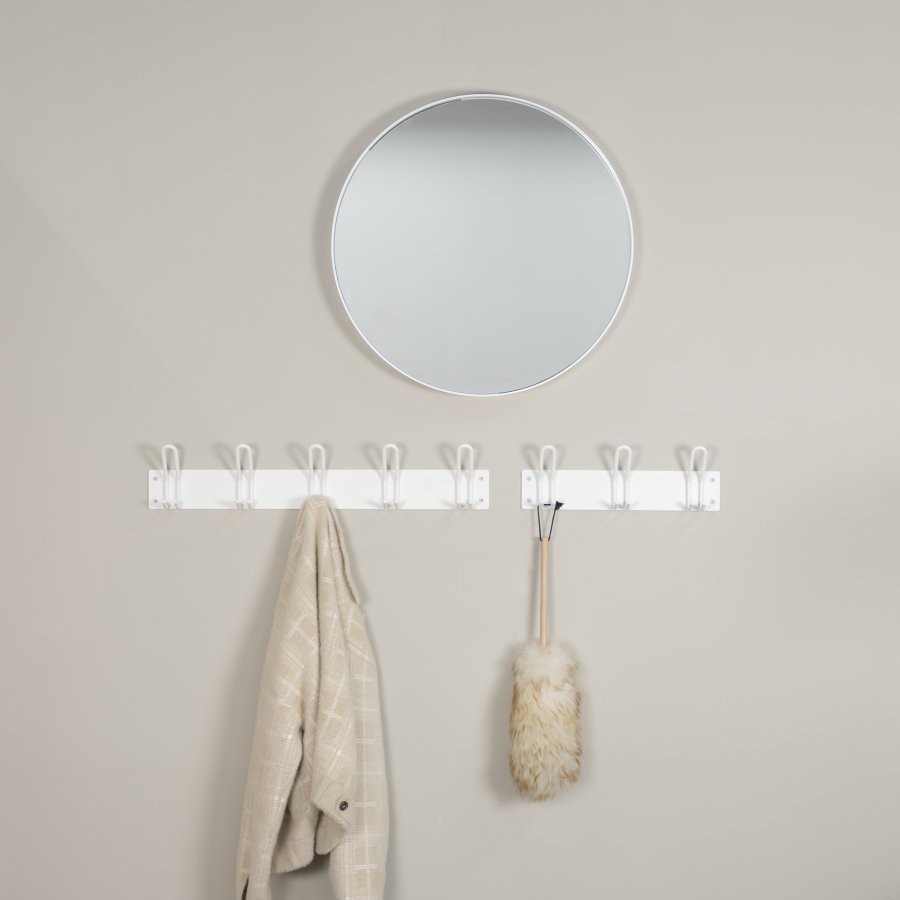 SPINDER DESIGN Miles 5 knagerkke, m. 5 knager - hvid stl