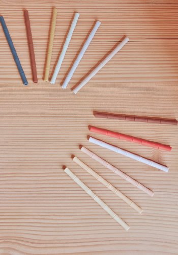 OYOY MINI Bamboo Silikonsugerrr - Pakke med 6 - Kirsebrrd / Vanilje