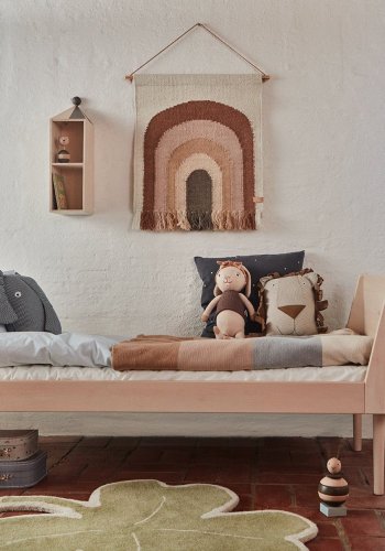 OYOY MINI Follow The Rainbow Tapestry - Mini - Choco - H69 x B55 cm