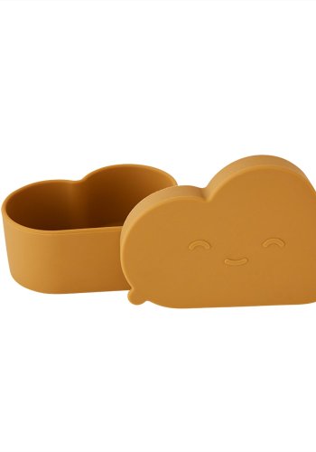 OYOY MINI Chloe Cloud Snack Bowl med lokk - Lett gummi silikon