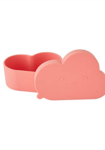 OYOY MINI Chloe Cloud Snack Bowl med lokk - Coral Silikon