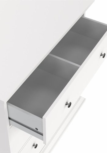 TVILUM North Kommode med 3 skuffer, Hvid, 86,3 x 51,6 x 88,2 cm