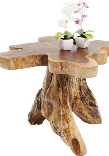 KARE DESIGN Tree sidebord - naturlig teak, unikt (50x50)