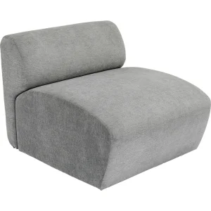 KARE DESIGN Lucca Middle Elements Grey modul, 76cm - gr stof og PVC