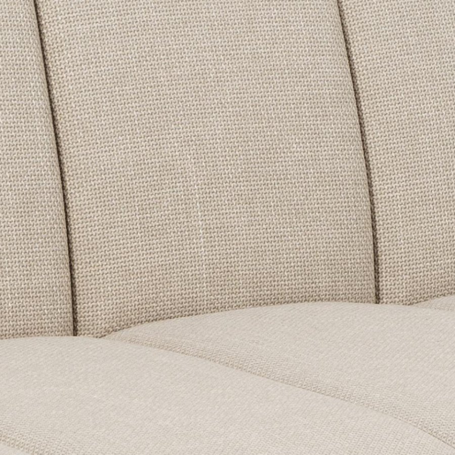 ACT NORDIC Caix sovesofa, m click & clack, delt ryggsttte, smmer - beige stoff og sort stl (198x95)