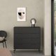 TVILUM Dana Chest 4 skuffer, Matt Black, 98,7 x 39,8 x 95,8 cm
