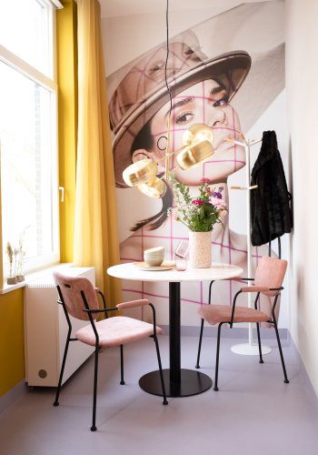 ZUIVER Wooden Tip dumbwaiter - hvitt metall og naturlig tre