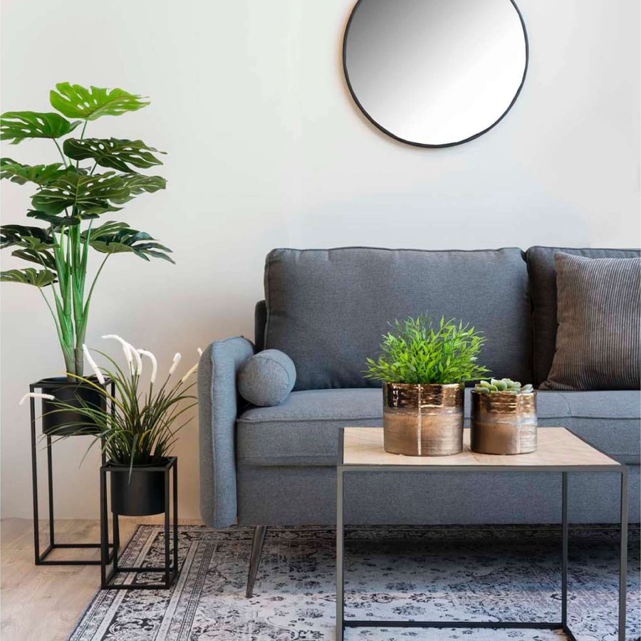 HOUSE NORDIC Marla blomsterstativ - svart stl (sett med 2)