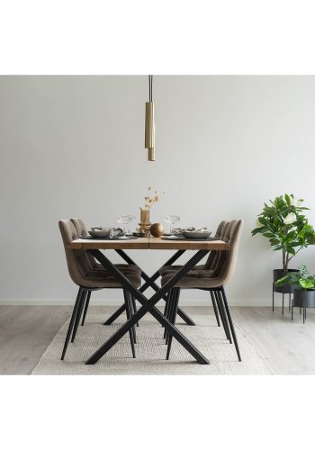 HOUSE NORDIC Pavia blomsterstativ, rundt - grtt stl (sett med 2)