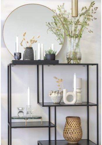 HOUSE NORDIC Velas Dekorative Vaser - Dekorative vaser, terrakotta, mrkegr, sett med 3