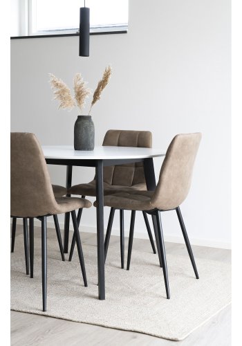 HOUSE NORDIC Velas Dekorative Vaser - Dekorative vaser, terrakotta, mrkegr, sett med 3