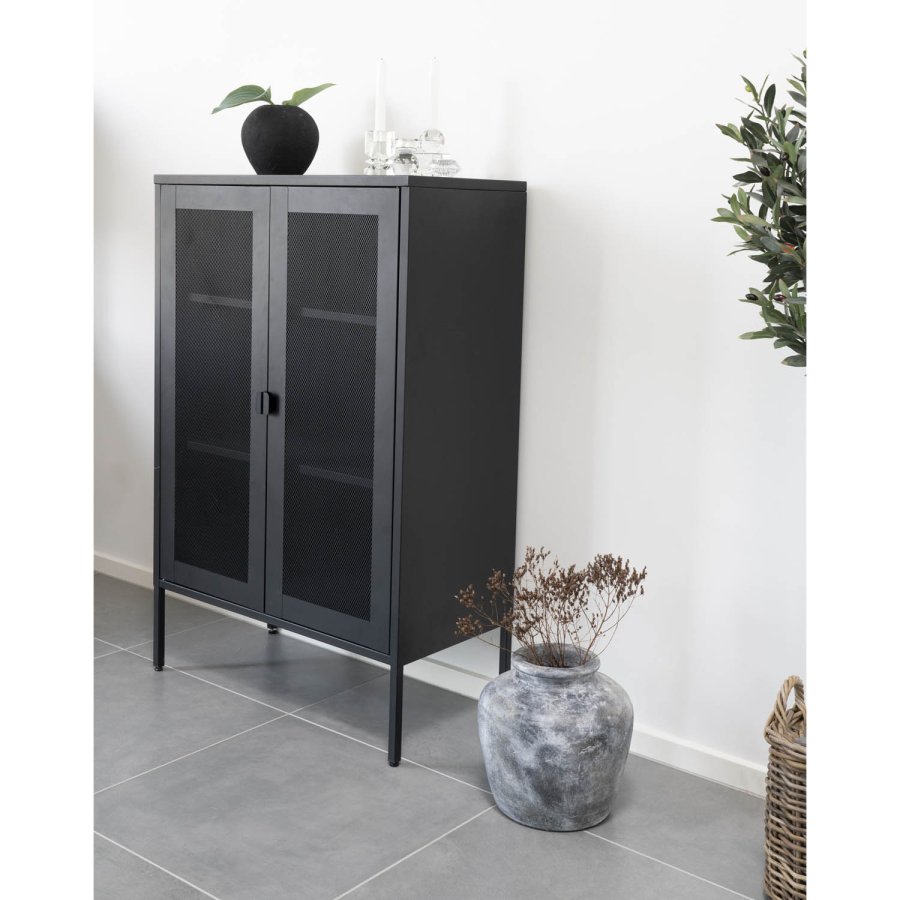 HOUSE NORDIC Santo dekorativ vase, rund - lys gr terrakotta (30)