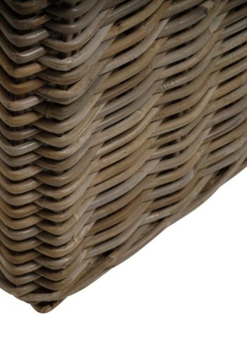 Arles Korb, m. Henkel, quadratisch - grauer Würfel (2er-Set)