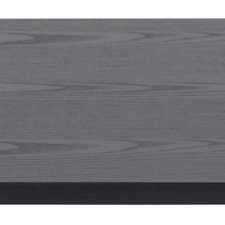 ACT NORDIC Angus sofabord, m. hylde - sort melamin ask og sort metal (115x60)