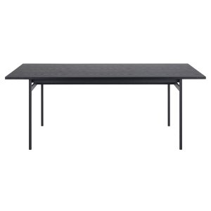 ACT NORDIC Angus spisebord - sort melamin ask  og sort metal (200x90)