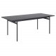 ACT NORDIC Angus spisebord - sort melamin ask  og sort metal (200x90)