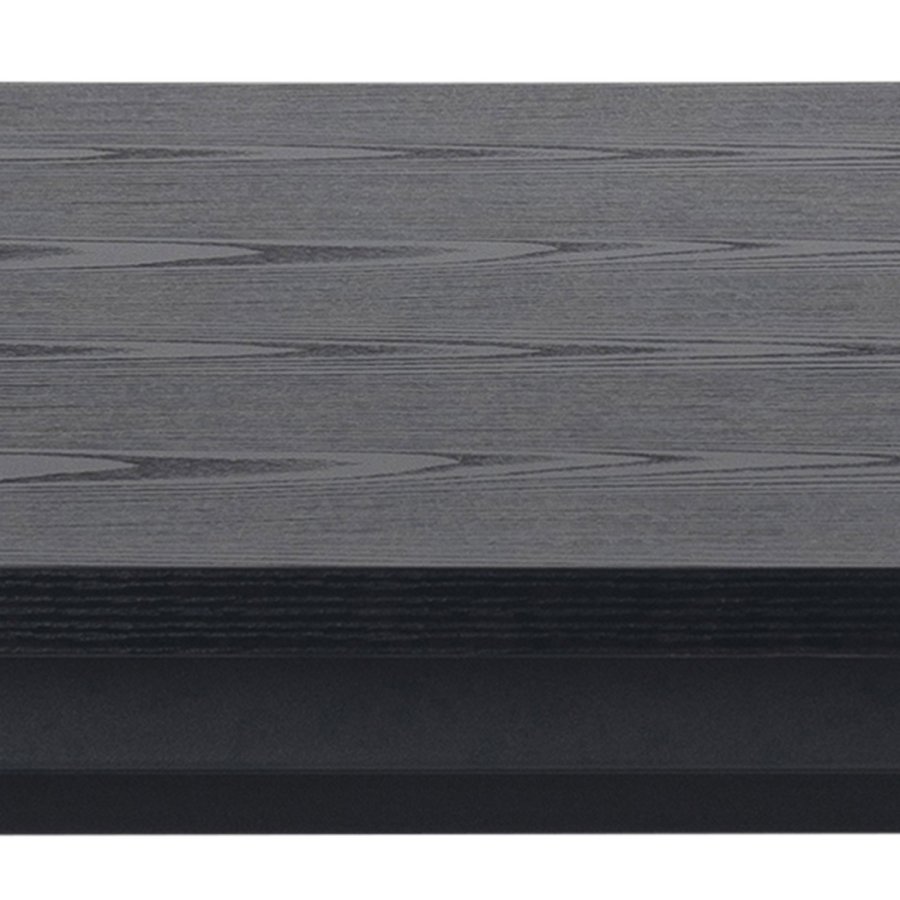 ACT NORDIC Angus spisebord - sort melamin ask  og sort metal (200x90)