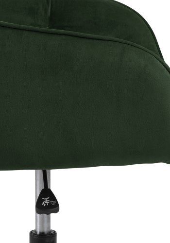 ACT NORDIC Brooke skrivebordsstol, m. armln - grn polyester og sort metal