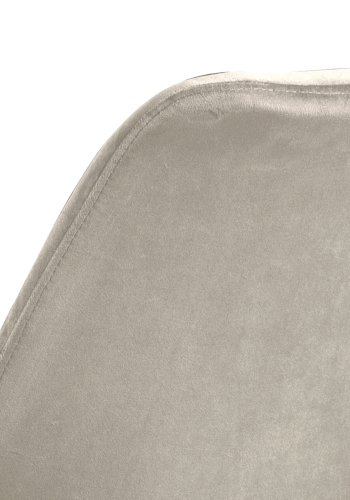 ACT NORDIC Eris Esszimmerstuhl - Sandpolyester und schwarzes Metall 