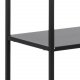ACT NORDIC Newcastle bogreol, m. 5 hylder - sort melamin og metal(H:185cm x69,5cm x 30cm)