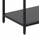 ACT NORDIC Newcastle bogreol, m. 5 hylder - sort melamin og metal(H:185cm x69,5cm x 30cm)