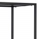 ACT NORDIC Newcastle bogreol, m. 5 hylder - sort melamin og metal(H:185cm x69,5cm x 30cm)