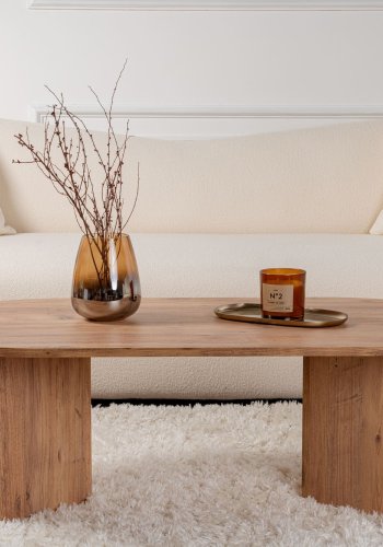 NORDVRK Sobelbord, ovalt - Atlantisk furu melamin (119x60)