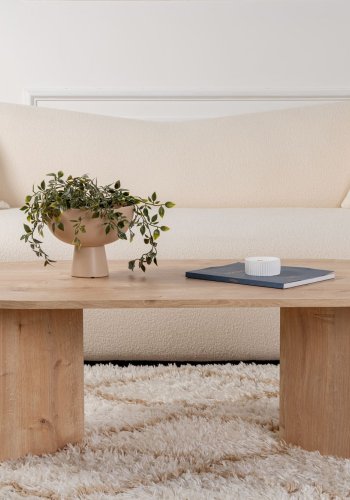 NORDVRK Sobelbord, ovalt - Safir eik melamin (119x60)