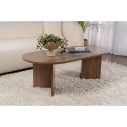 NORDV�RK Sable sofabord, oval - valn�dfarvet melamin (119x60) -  NORDV�RK