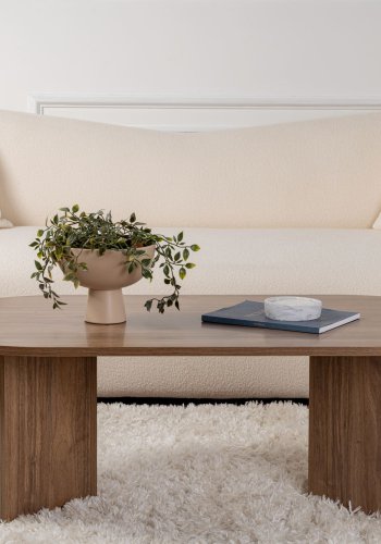 NORDVRK Sobelbord, ovalt - valnttfarget melamin (119x60)