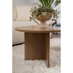 NORDV�RK Sable sofabord, oval - valn�dfarvet melamin (119x60) -  NORDV�RK