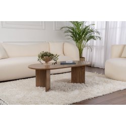 NORDV�RK Sable sofabord, oval - valn�dfarvet melamin (119x60) -  NORDV�RK