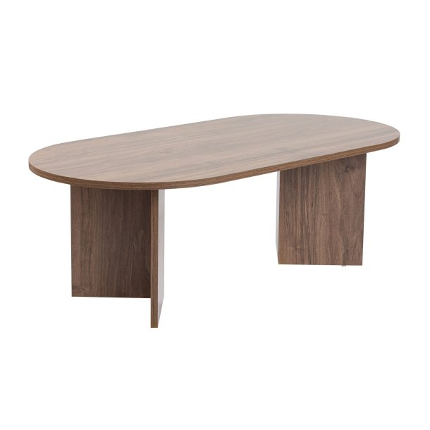 NORDV�RK Sable sofabord, oval - valn�dfarvet melamin (119x60) -  NORDV�RK