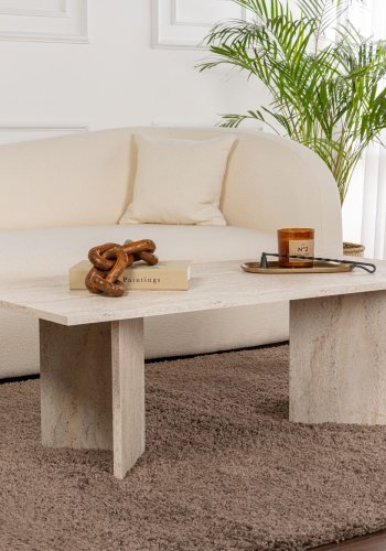 NORDVRK Sabin - Travertin Sofabord