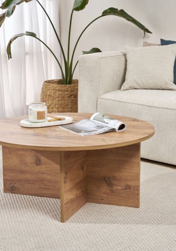 NORDVRK Soleil sofabord, rund - Atlantic fyrretr melamin (90)