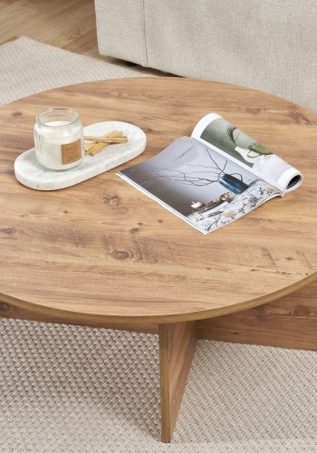NORDVRK Soleil sofabord, rund - Atlantic fyrretr melamin (90)