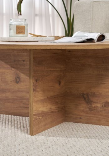 NORDVRK Soleil sofabord, rund - Atlantic fyrretr melamin (90)