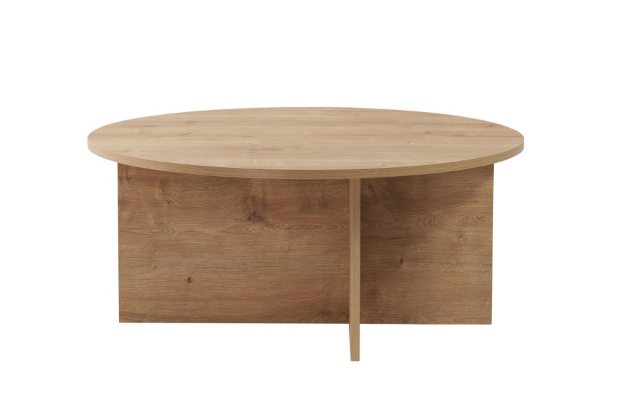 NORDVRK Soleil sofabord, rund - Sapphire Oak melamin (90)