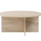 NORDVRK Soleil sofabord, rund - travertin melamin (90)
