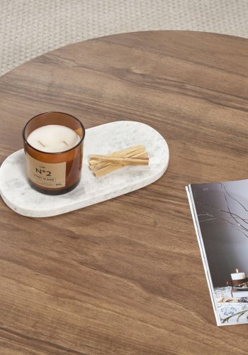 NORDVRK Soleil sofabord, rund - valnd melamin (90)