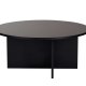 NORDVRK Soleil sofabord, rund - sort tr melamin (90)