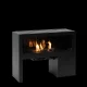 COSI FIRES Cosivista 120 brannbord, rektangulrt - antrasittgr aluminium (120x45)