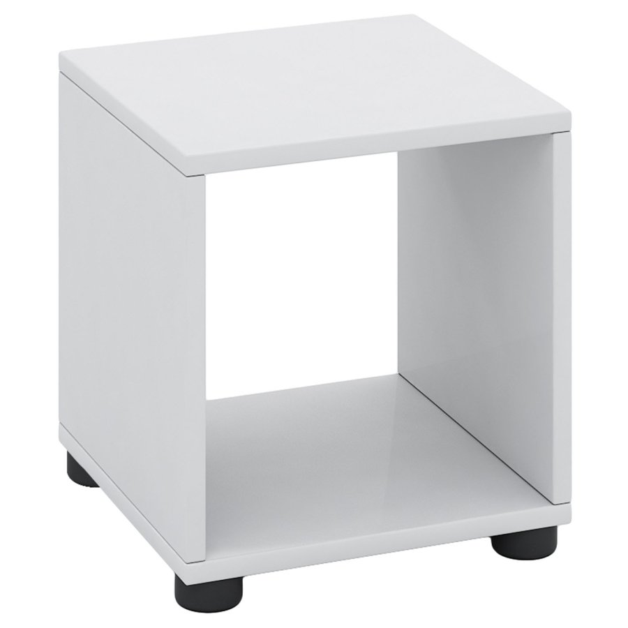 Benas-1 Regal - weißes Holz (H: 34 cm x 31 cm x 30 cm)